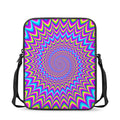 Dizzy Spiral Moving Optical Illusion Rectangular Crossbody Bag