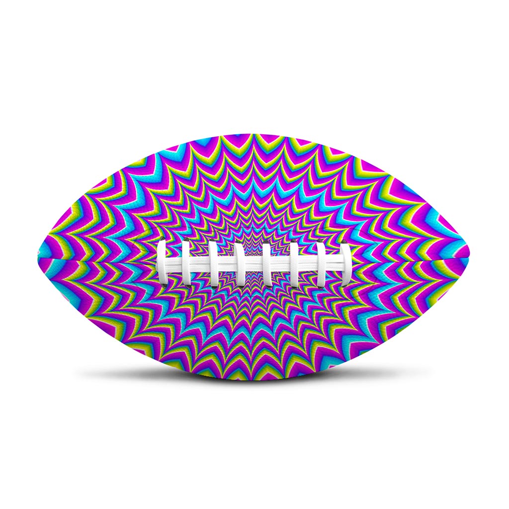 Dizzy Spiral Moving Optical Illusion Rugby Ball