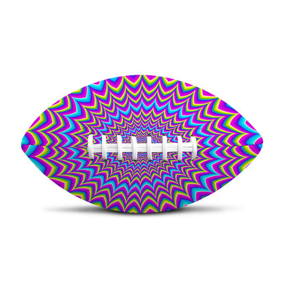 Dizzy Spiral Moving Optical Illusion Rugby Ball