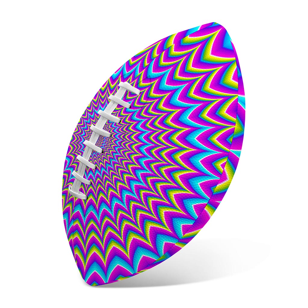 Dizzy Spiral Moving Optical Illusion Rugby Ball