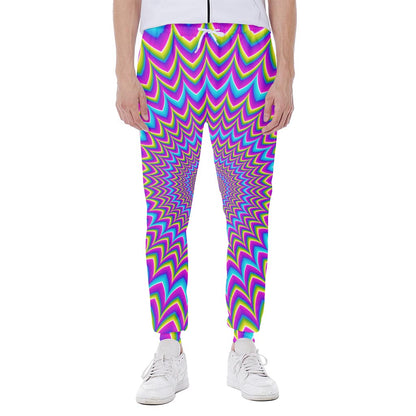 Dizzy Spiral Moving Optical Illusion Scuba Joggers