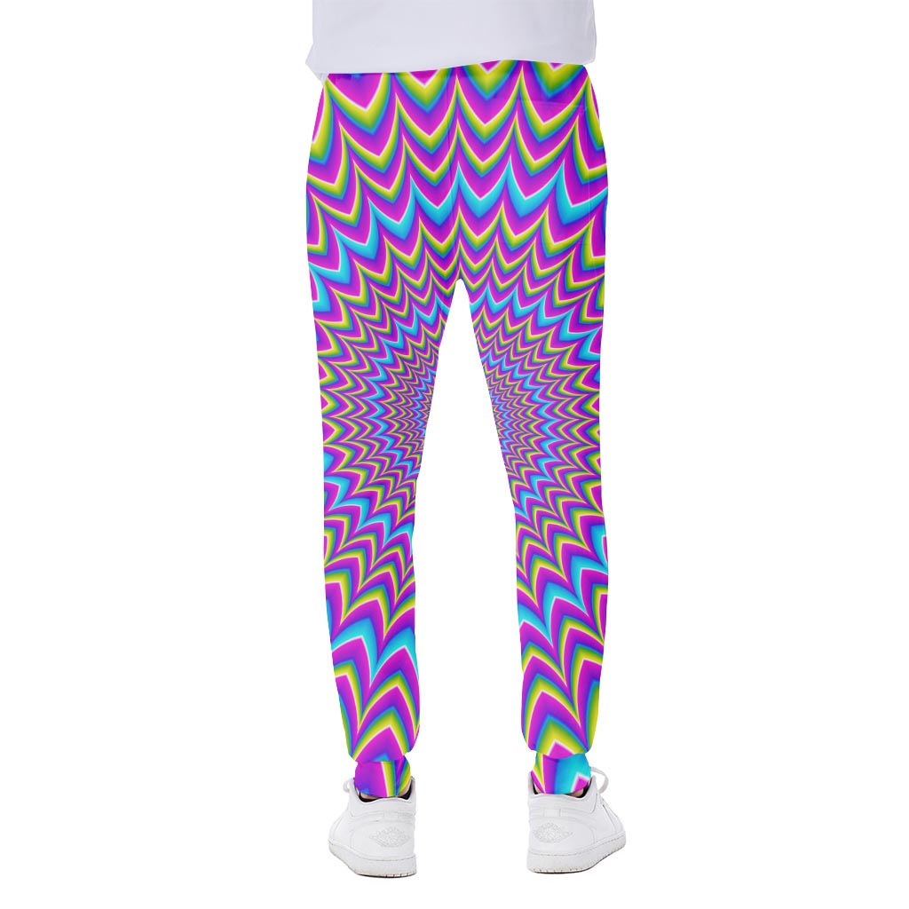 Dizzy Spiral Moving Optical Illusion Scuba Joggers