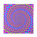 Dizzy Spiral Moving Optical Illusion Silk Bandana