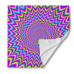 Dizzy Spiral Moving Optical Illusion Silk Bandana