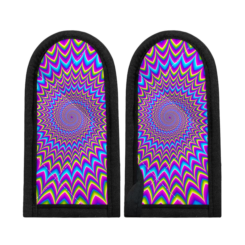 Dizzy Spiral Moving Optical Illusion Skillet Handle Cover