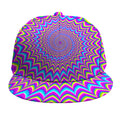 Dizzy Spiral Moving Optical Illusion Snapback Cap