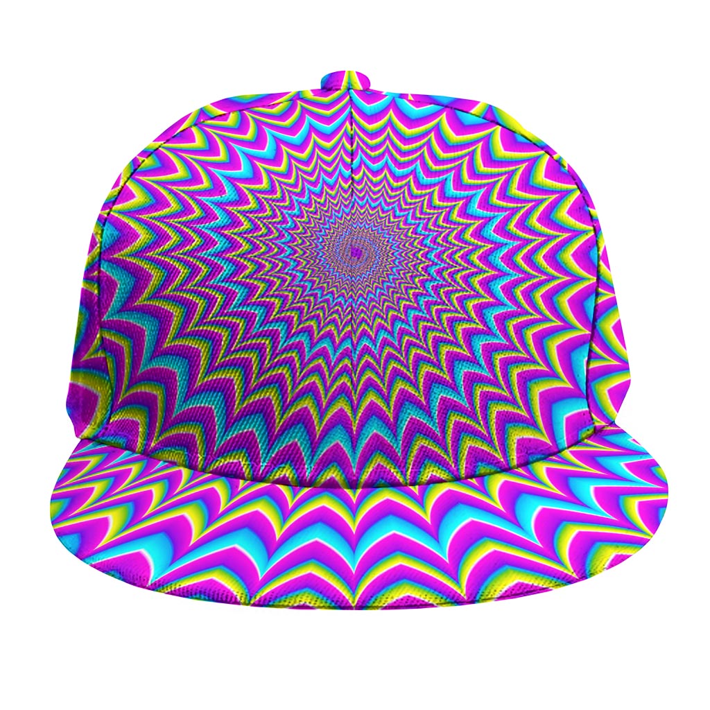 Dizzy Spiral Moving Optical Illusion Snapback Cap