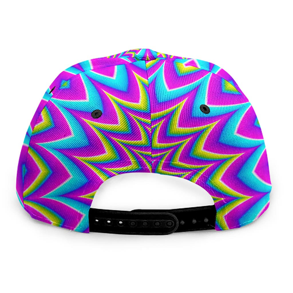 Dizzy Spiral Moving Optical Illusion Snapback Cap
