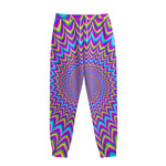 Dizzy Spiral Moving Optical Illusion Sweatpants