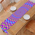 Dizzy Spiral Moving Optical Illusion Table Runner