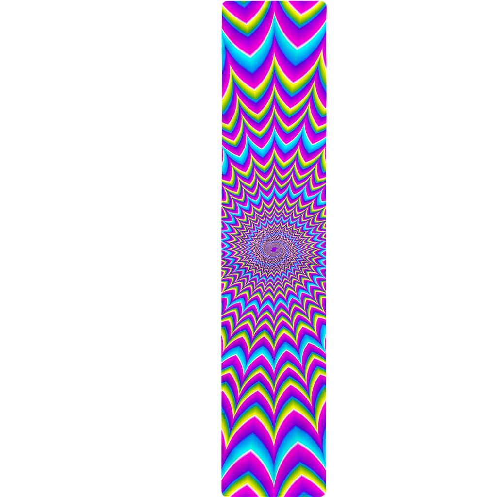 Dizzy Spiral Moving Optical Illusion Table Runner