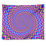 Dizzy Spiral Moving Optical Illusion Tapestry