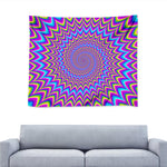 Dizzy Spiral Moving Optical Illusion Tapestry