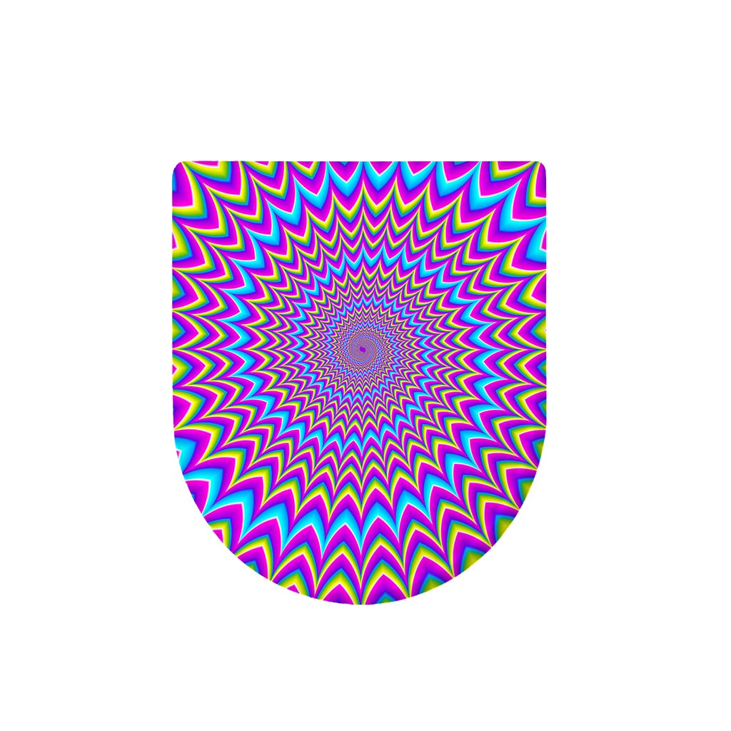 Dizzy Spiral Moving Optical Illusion Toilet Lid Cover