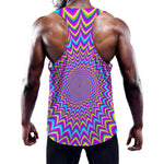 Dizzy Spiral Moving Optical Illusion Training Tank Top
