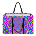 Dizzy Spiral Moving Optical Illusion Utility Tote Bag