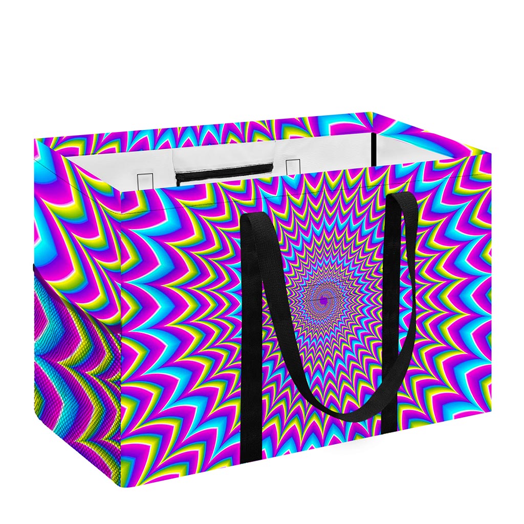 Dizzy Spiral Moving Optical Illusion Utility Tote Bag