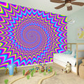 Dizzy Spiral Moving Optical Illusion Wall Sticker