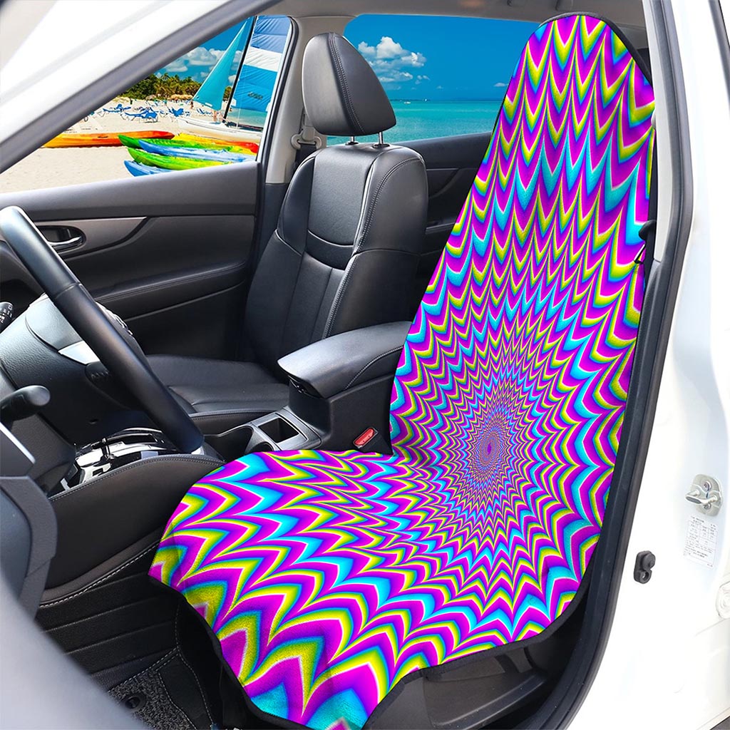 Dizzy Spiral Moving Optical Illusion Waterproof Car Seat Cover