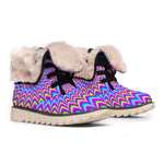 Dizzy Spiral Moving Optical Illusion Winter Boots