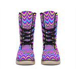 Dizzy Spiral Moving Optical Illusion Winter Boots