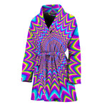 Dizzy Spiral Moving Optical Illusion Women's Bathrobe