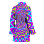 Dizzy Spiral Moving Optical Illusion Women's Bathrobe