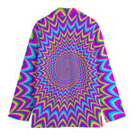 Dizzy Spiral Moving Optical Illusion Women's Blazer