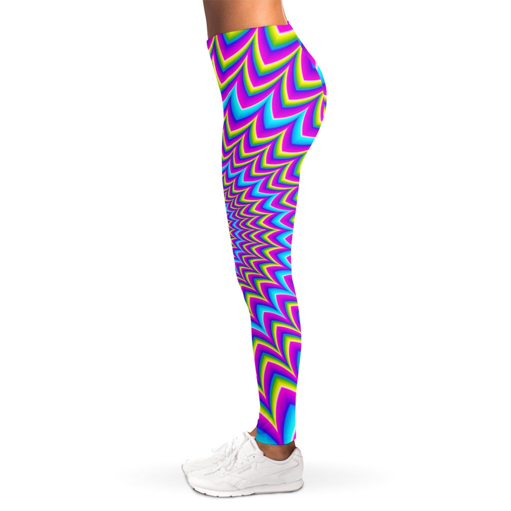 Dizzy Spiral Moving Optical Illusion Women's Leggings