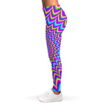 Dizzy Spiral Moving Optical Illusion Women's Leggings