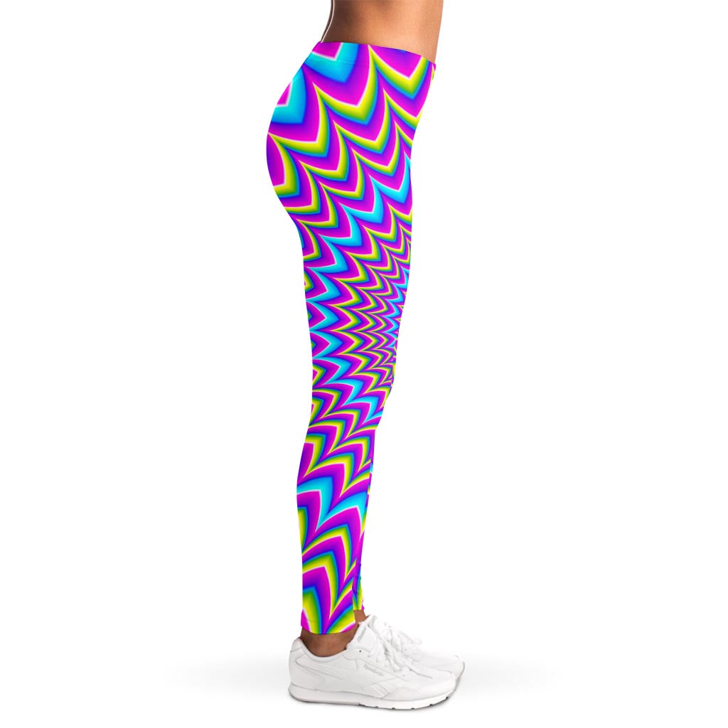 Dizzy Spiral Moving Optical Illusion Women's Leggings