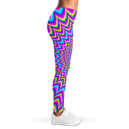 Dizzy Spiral Moving Optical Illusion Women's Leggings