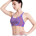 Dizzy Spiral Moving Optical Illusion Women's Sports Bra