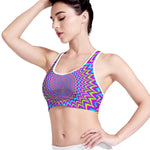 Dizzy Spiral Moving Optical Illusion Women's Sports Bra