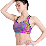 Dizzy Spiral Moving Optical Illusion Women's Sports Bra