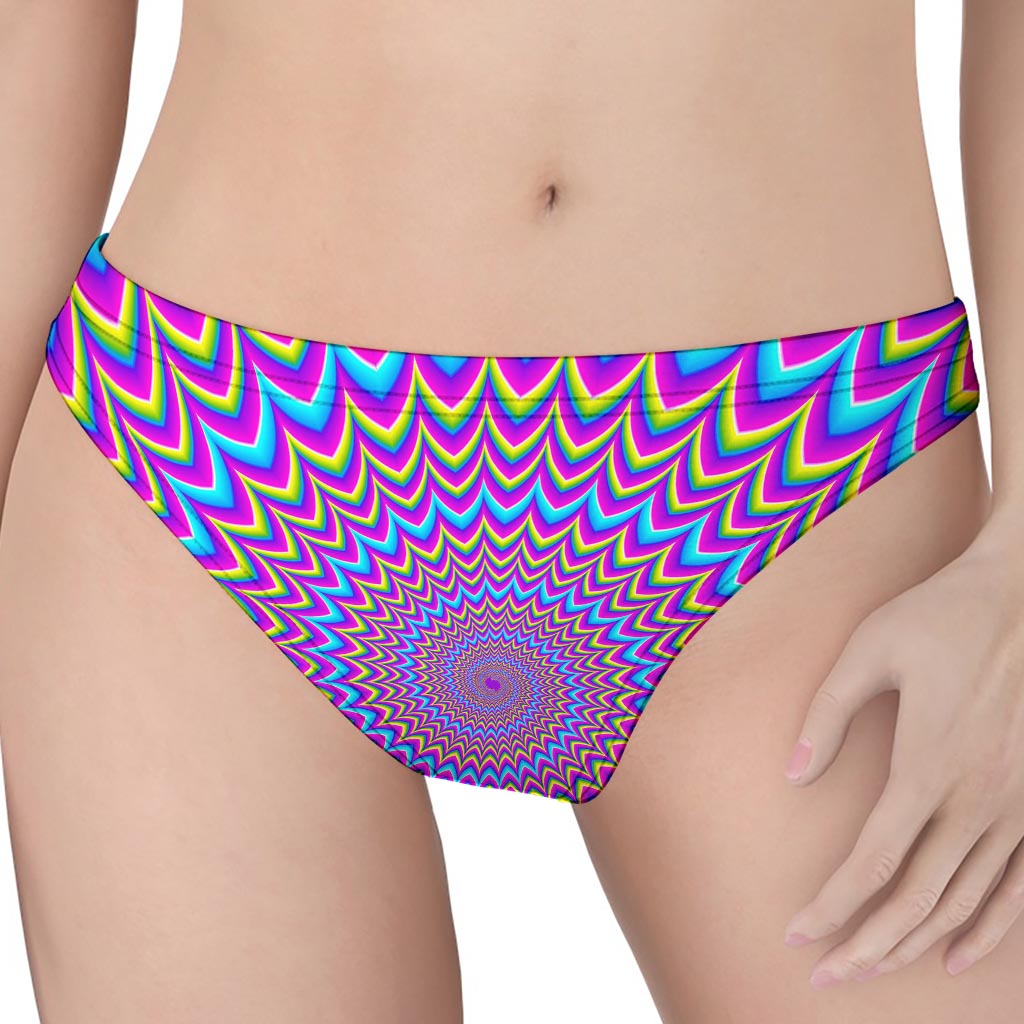 Dizzy Spiral Moving Optical Illusion Women's Thong