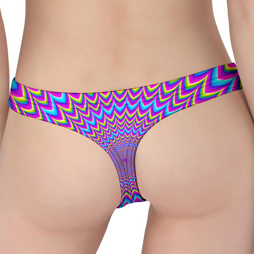 Dizzy Spiral Moving Optical Illusion Women's Thong