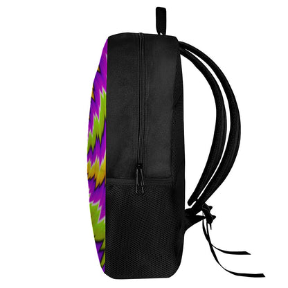 Dizzy Vortex Moving Optical Illusion 17 Inch Backpack