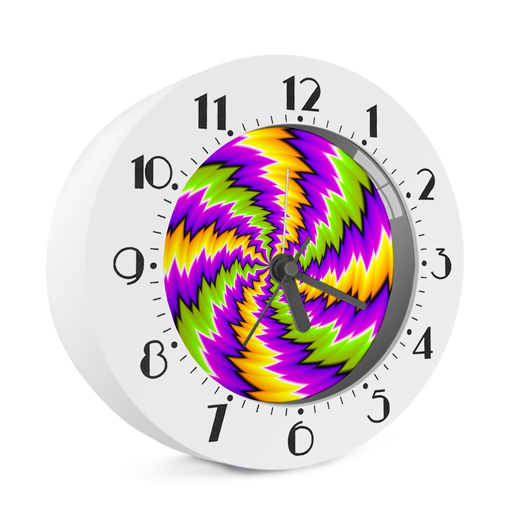 Dizzy Vortex Moving Optical Illusion Alarm Clock