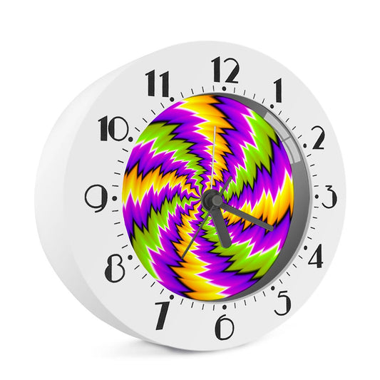 Dizzy Vortex Moving Optical Illusion Alarm Clock