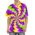 Dizzy Vortex Moving Optical Illusion Aloha Shirt