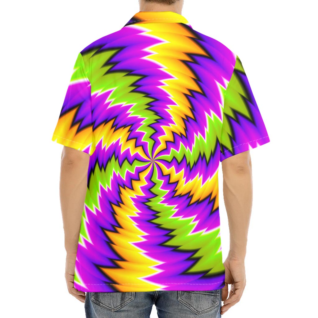 Dizzy Vortex Moving Optical Illusion Aloha Shirt