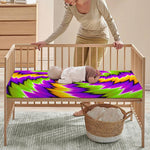 Dizzy Vortex Moving Optical Illusion Baby Crib Sheet