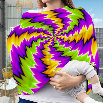 Dizzy Vortex Moving Optical Illusion Baby Seat Cover