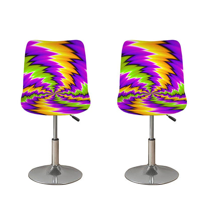 Dizzy Vortex Moving Optical Illusion Bar Stool Covers