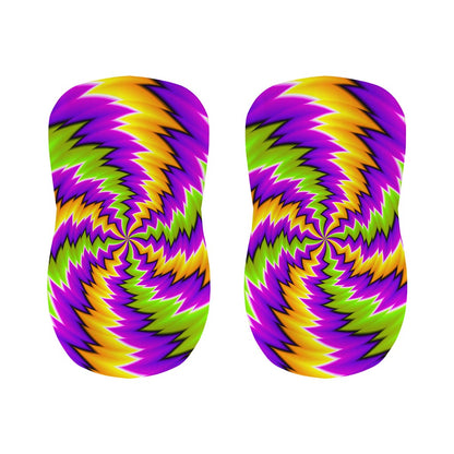 Dizzy Vortex Moving Optical Illusion Bar Stool Covers
