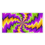 Dizzy Vortex Moving Optical Illusion Beach Towel