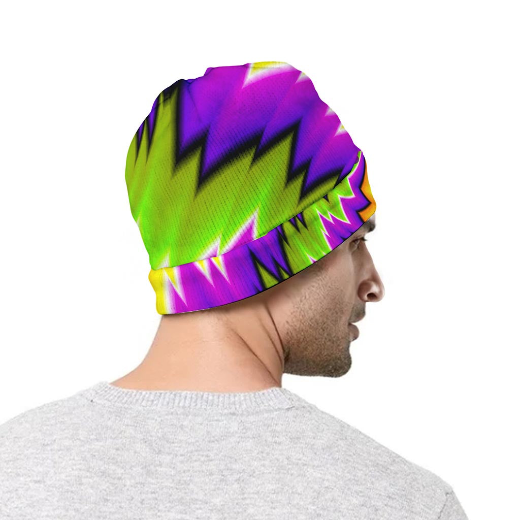 Dizzy Vortex Moving Optical Illusion Beanie