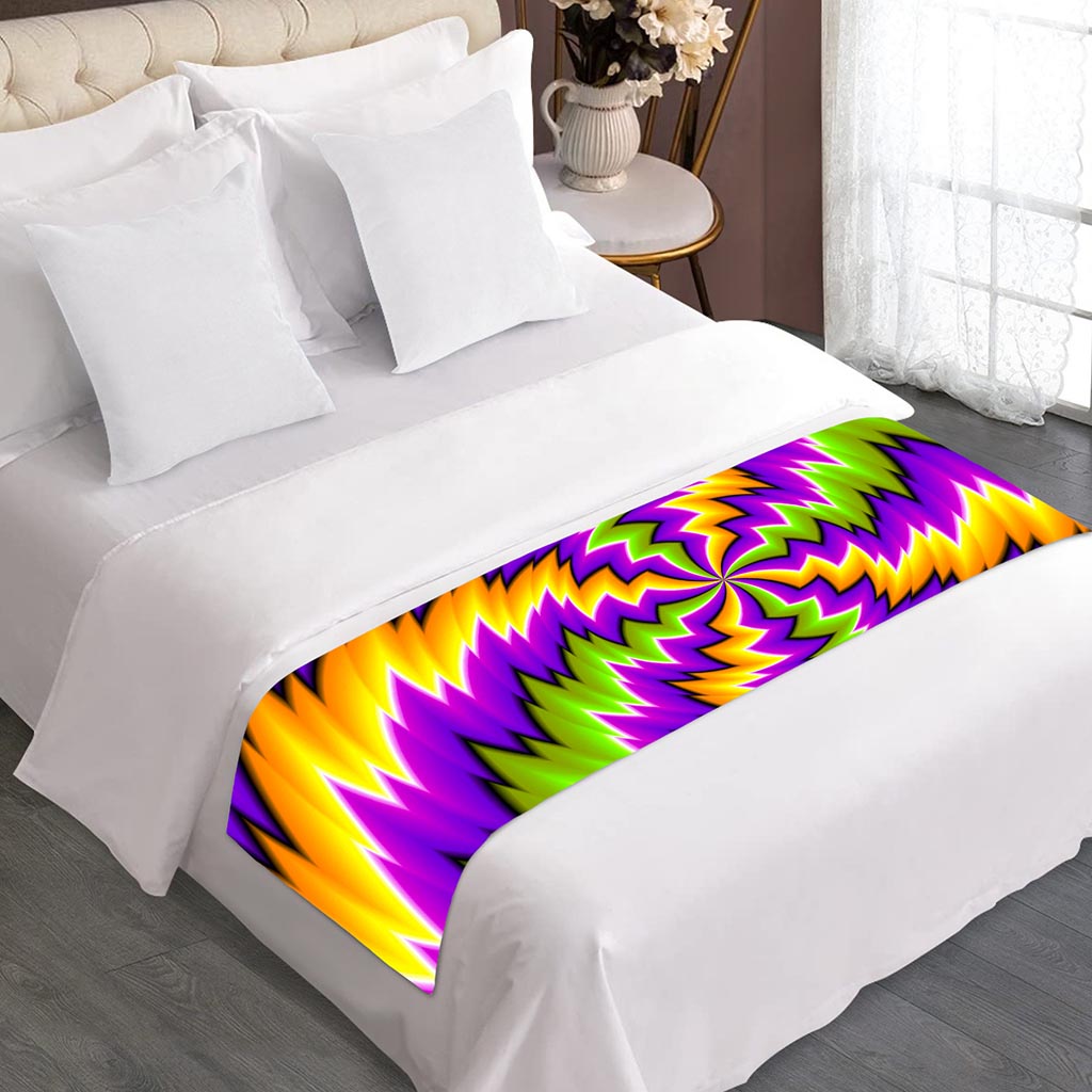Dizzy Vortex Moving Optical Illusion Bed Runner