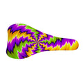 Dizzy Vortex Moving Optical Illusion Bicycle Seat Cover